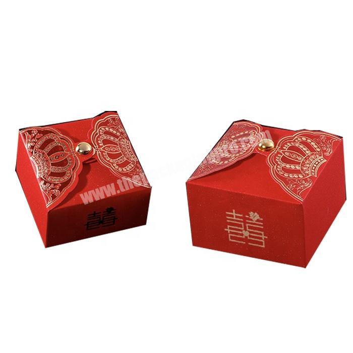 Small square cardboard wedding candy and candy packing gift box