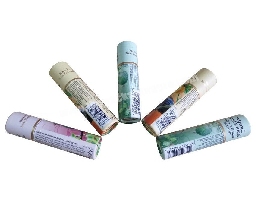 Smart Colorful Kraft Paper Rolled Edge Cosmetic Tube for Lipstick Tube Packaging