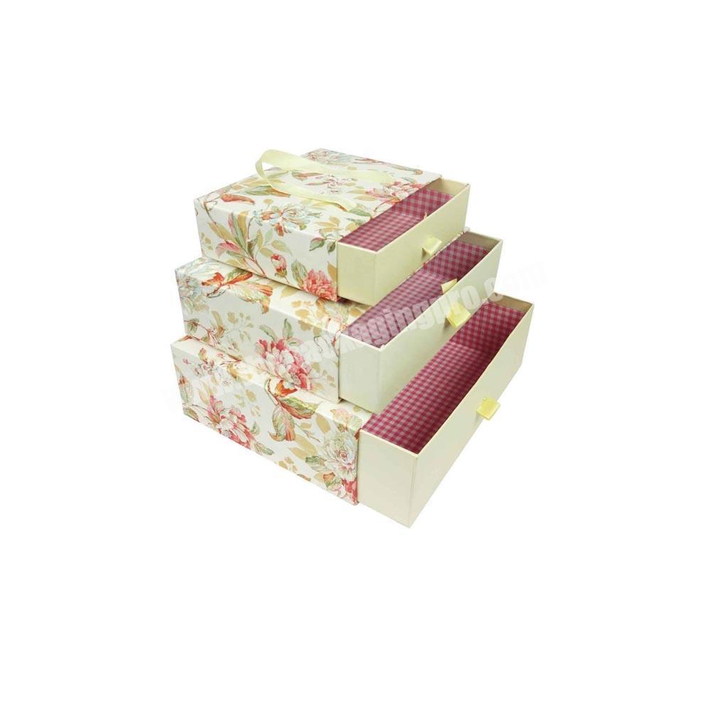 Soft High-end Slide drawer box custom slide boxes paper cardboard packaging