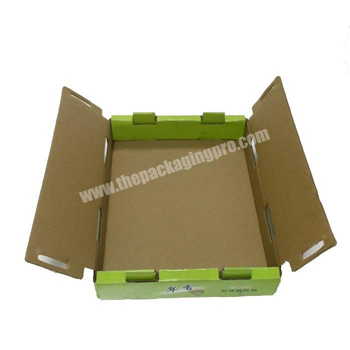 Solid Folding Corrugated Cartons Storage Boxes For Fruit Packaging
