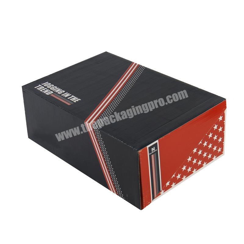 Sonpha High End Custom Cardboard Packaging Black Shoe Gift Box