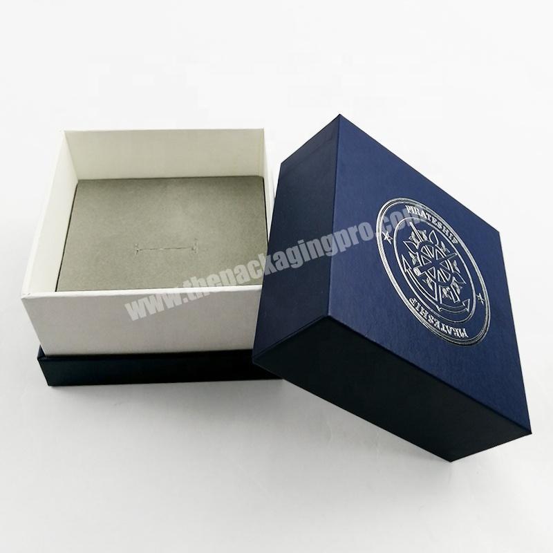Special Blue Paper Inexpensive Jewelry Ring Gift Packaging Supplier