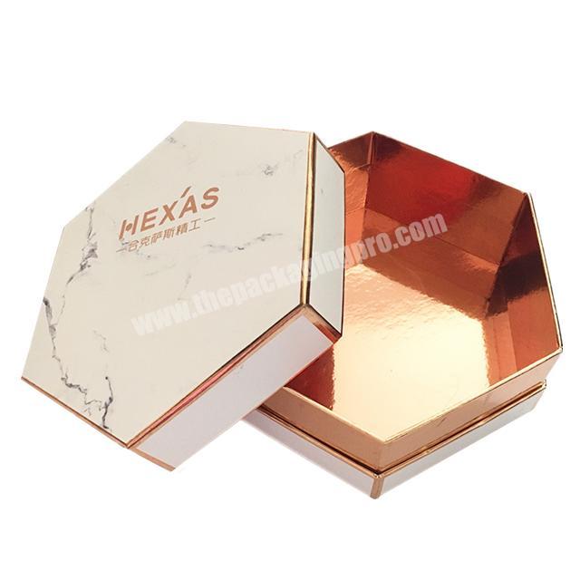 Special handmade hexagon gift paper packaging box for chocolate
