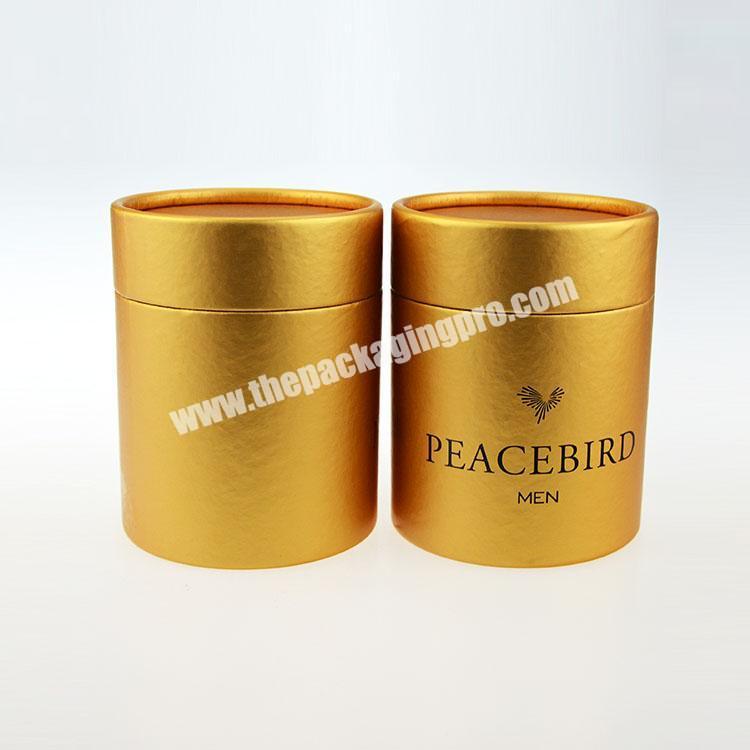 special paper round rigid box custom rolled edge paper tube cans