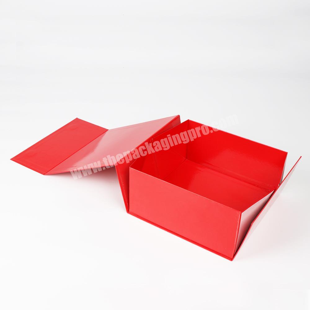 Specialized custom luxury magnetic folding paper storage packaging box foldable cardboard gift box