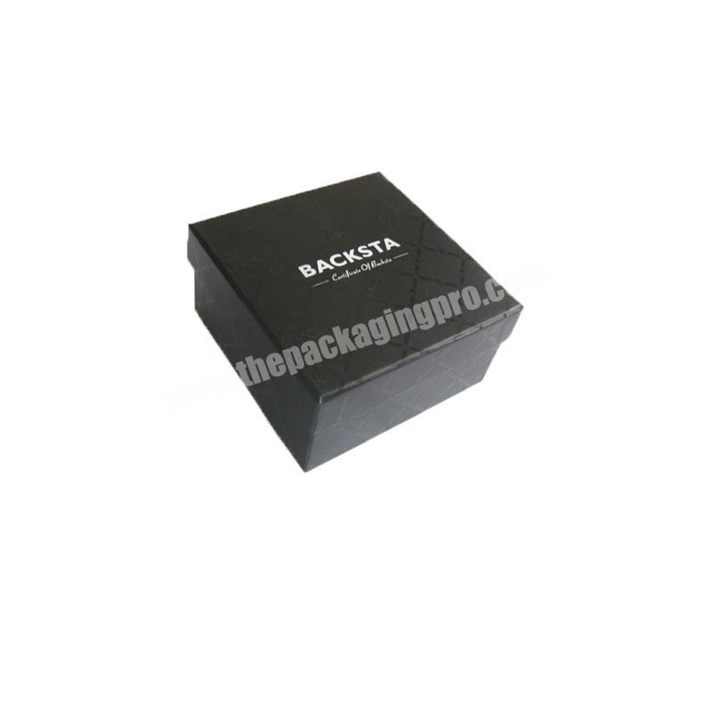 Specialty paper Custom black cardboard gift box black gift boxes wholesale