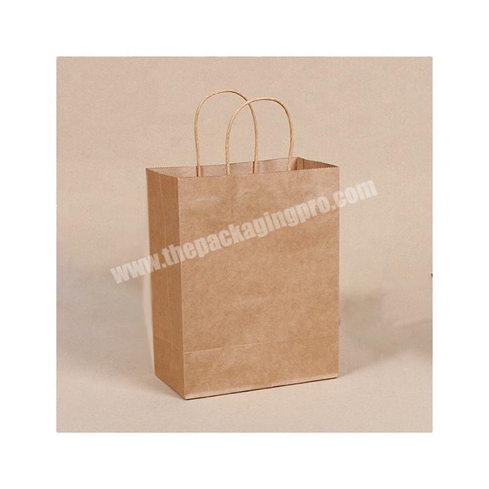 Spot Food Take-Away Packaging Paper Bag Customize Printed Logo Kraft bags