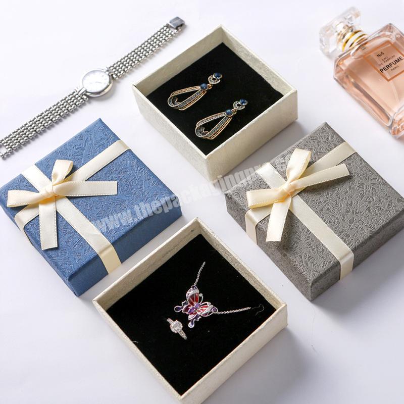 Spot packaging box square bowknot accessories customized gift box
