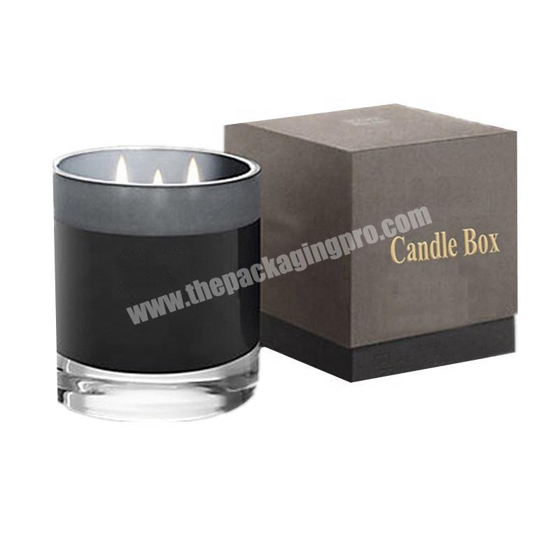 square box for candle packaging custom logo printed luxury paper aromatherapy box