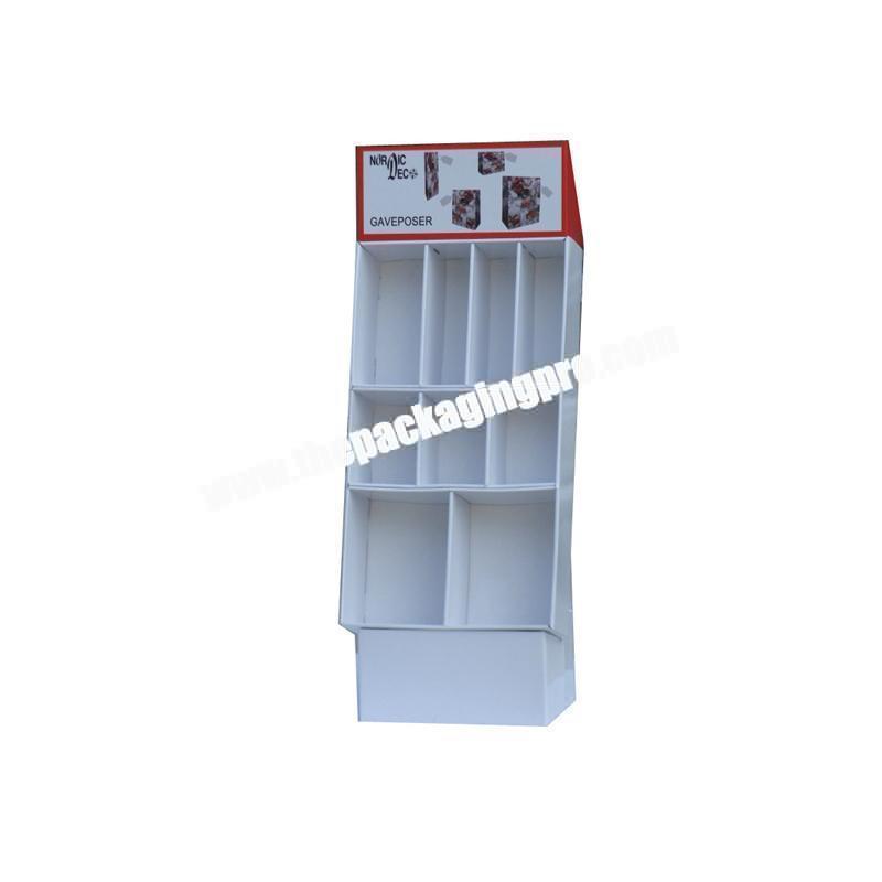 Square corrugated hair product display box