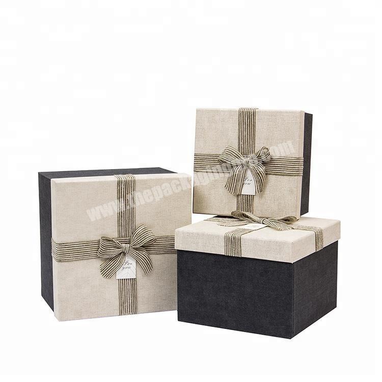 Square custom carton packaging paper box empty for gift