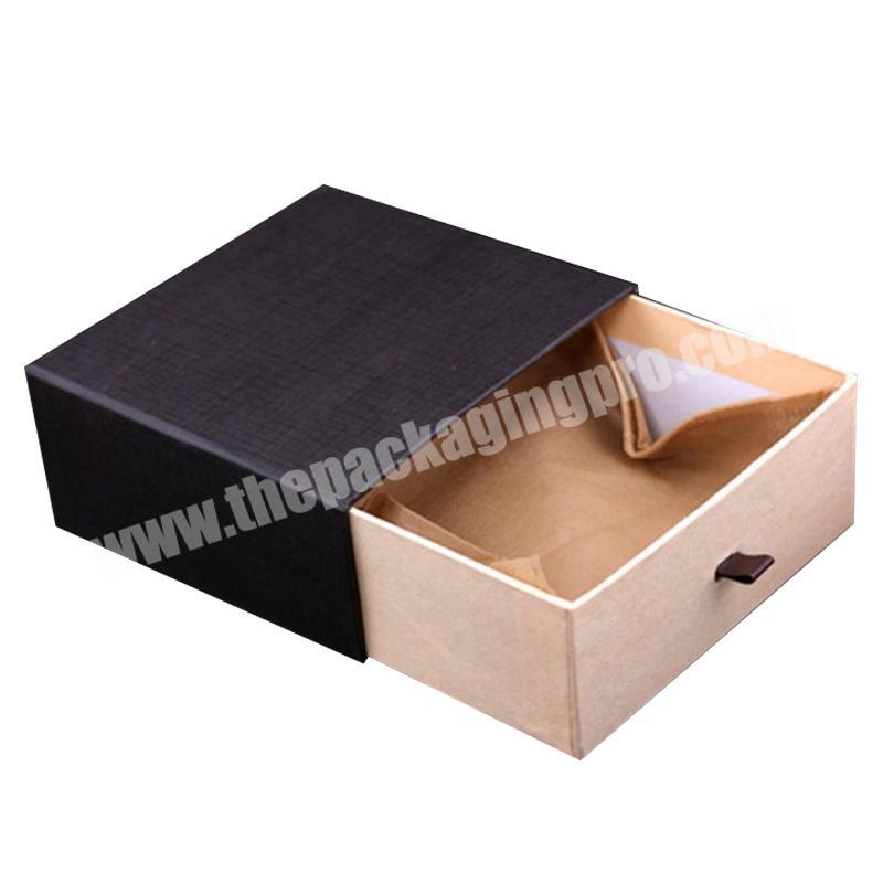 Square Custom Design Logo kraft paper box slide open box