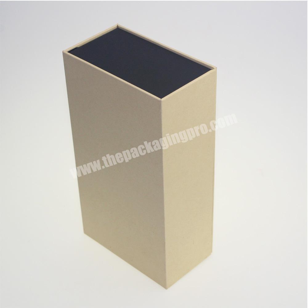 Stock brown box packaging with flip top gift box for tea packaging