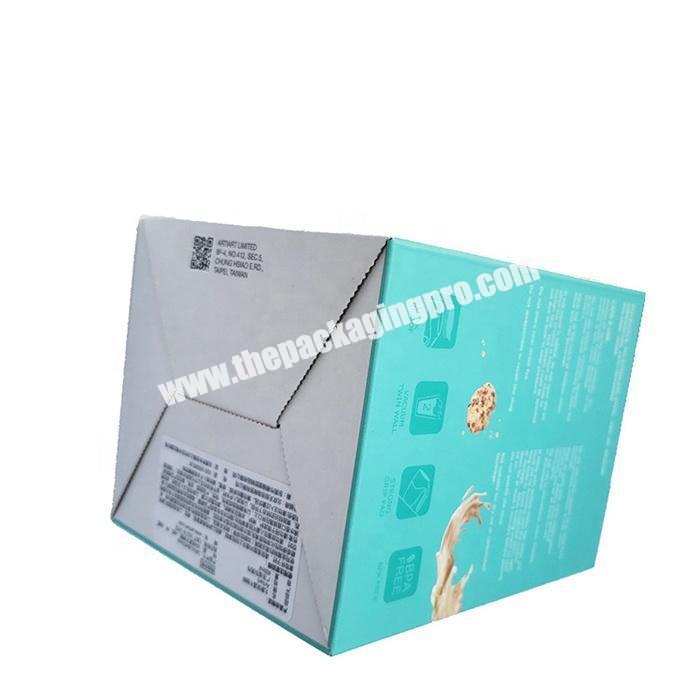 Strong e flute corrugated paper packaging box with full color printing
