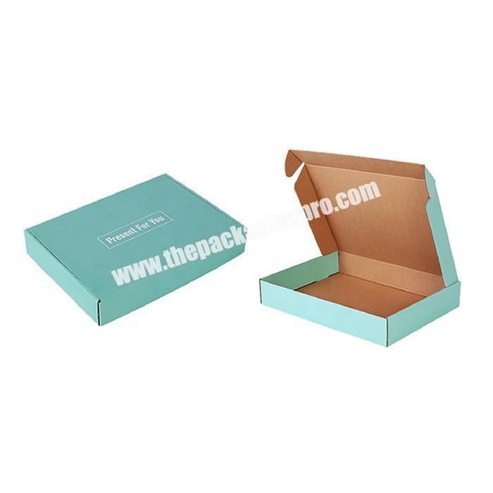 Strong quality corrugated mailer apparel packaging box custom logo printed carton box