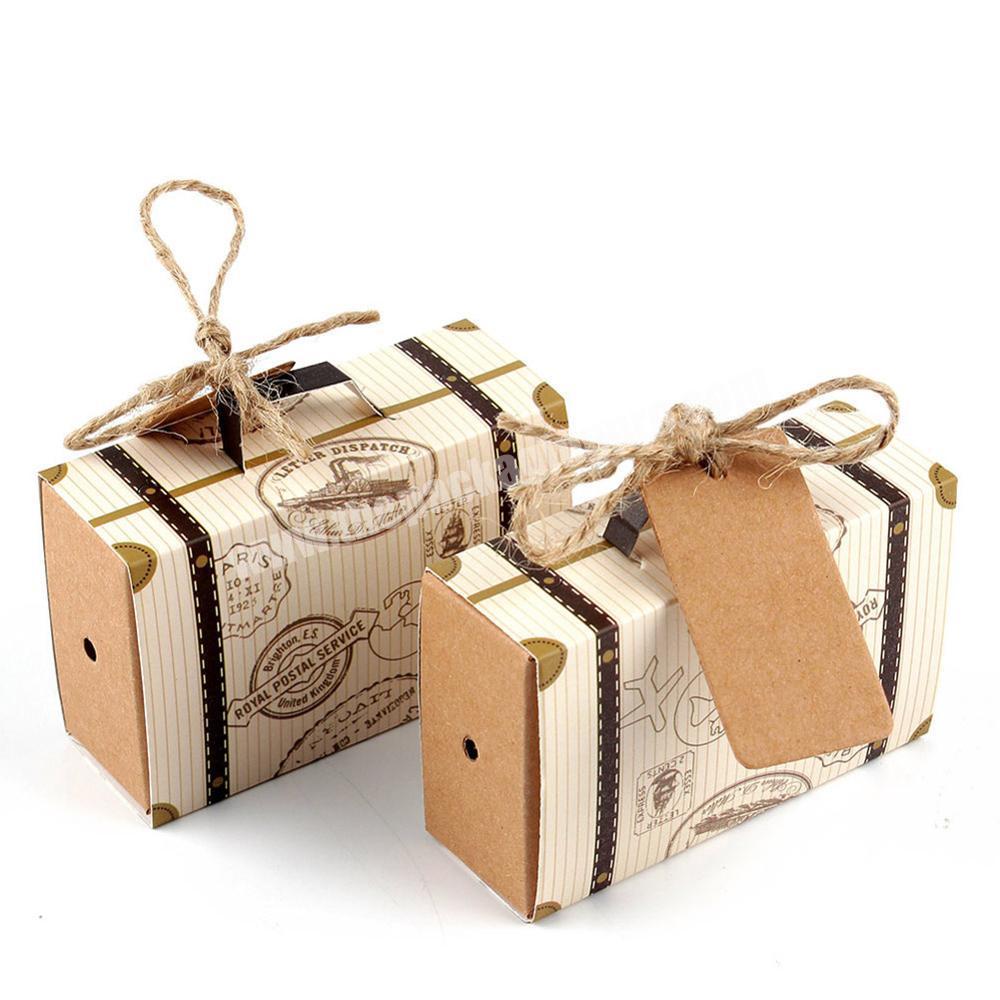 Suitcase Candy Boxes Travel Classic Theme Elegant Style Gift Box For Wedding Birthday