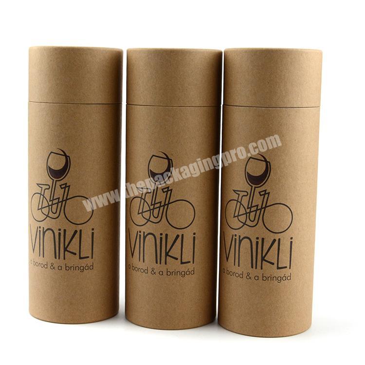 Superior recyclable wine kraft paper tubecardboard round boxkraft paper tube with lid