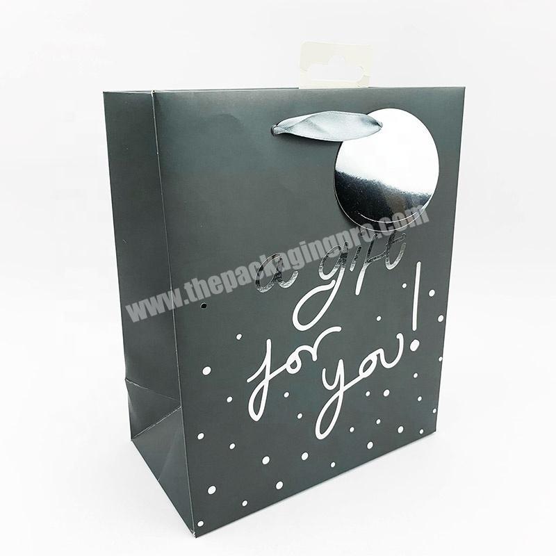 Suppliers wholesale custom printed luxury thank you bags for gift packaging