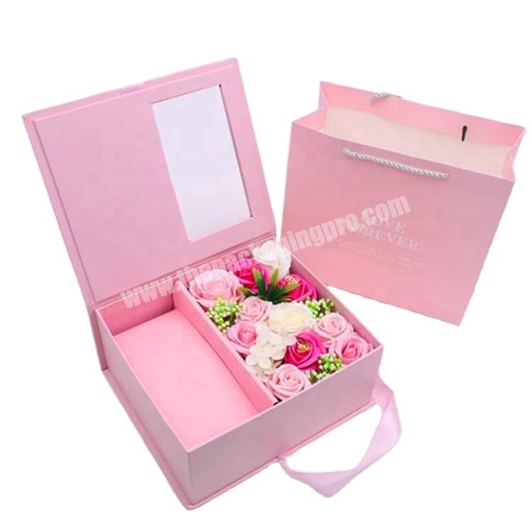 Surprise Gift Box Flip Valentine'S Day Birthday Gift Simulation Flower