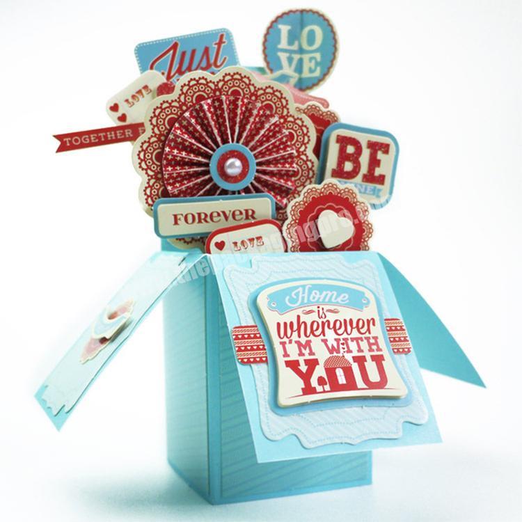 surprise packaging table gift card pop up box