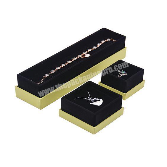 Surprise Rigid Valentine's Day Branded Jewelry Boxes Custom Black Universal Jewelry Glass Ring Gift Box