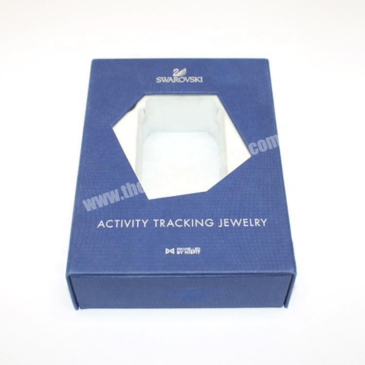 Swarovski Custom Jewelry Cosmetics Gift  Packaging Box With Clear Window