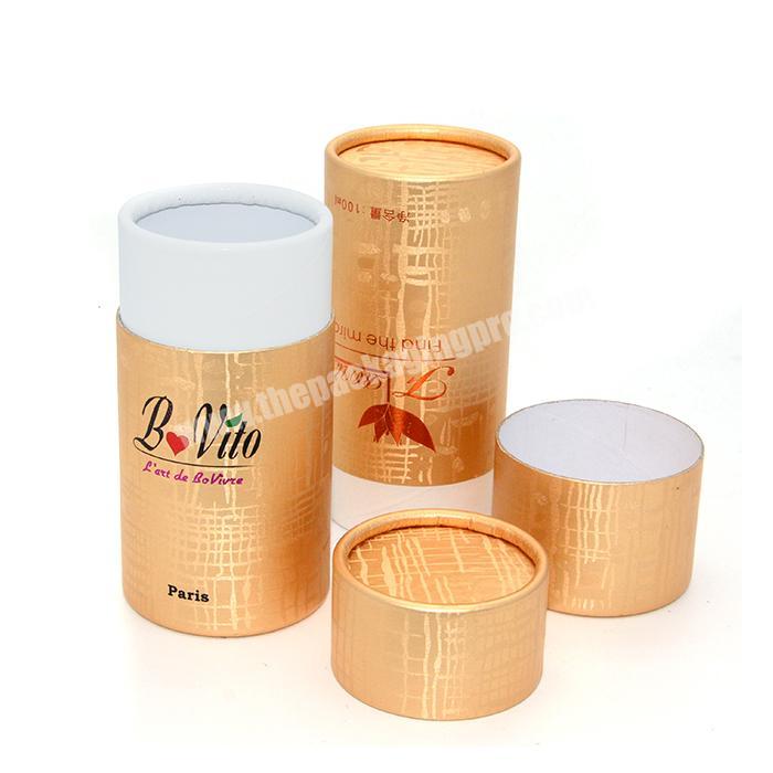 Sweet paper round cylindrical packaging box cardboard tube with private label