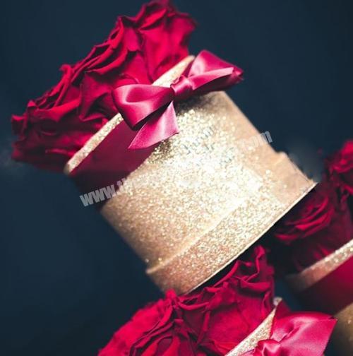 Sweet Valentine's Day Glitter Gift Flower  Box