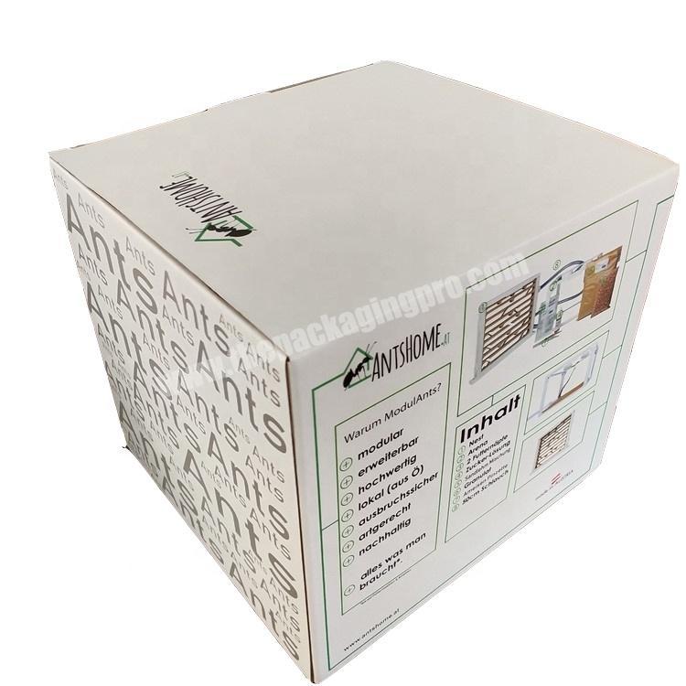 Tab lock corrugated paper board packaging box for Potted plant
