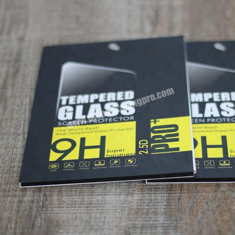 Tablet tempered glass screen protector packaging paper box