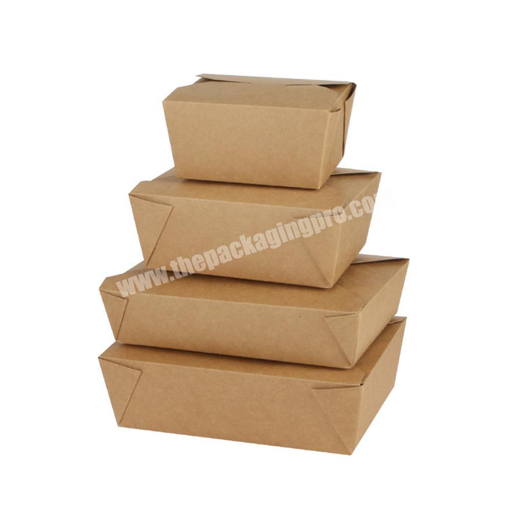 Take Away Fast Food Waterproof  Oilproof Packaging Boxes For Noodles, Salad, Rice