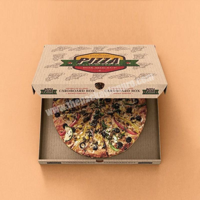 Take away food paper pizza packaging boxes