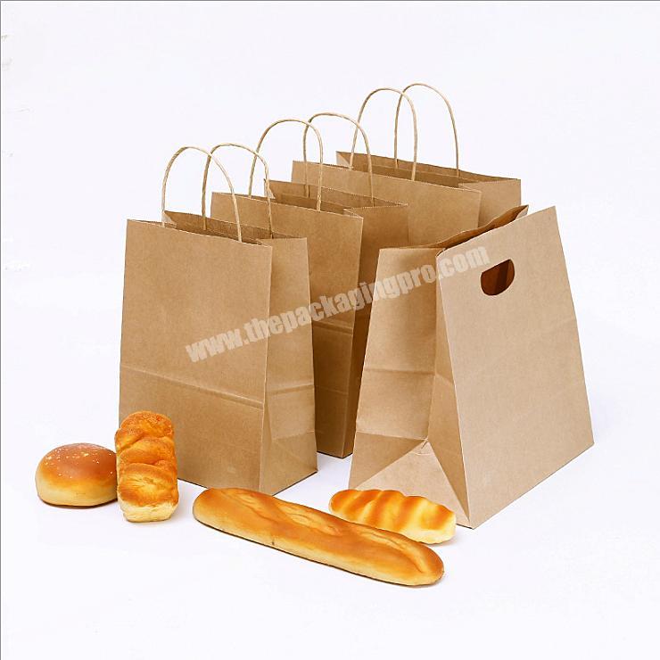 Take Away Kraft Paper French Bread Coffee Packaging SOS paper Bag