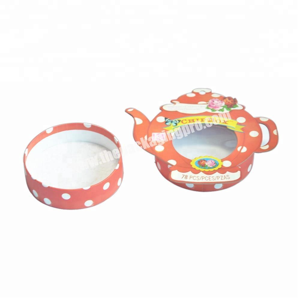Teapot shape paper box packaging paper boxes wholesale from paper packaging company