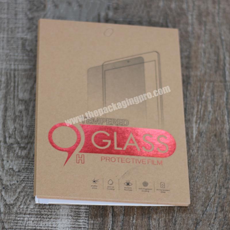 Tempered Glass Screen Protector Paper Box for Phone Custom Wholesale