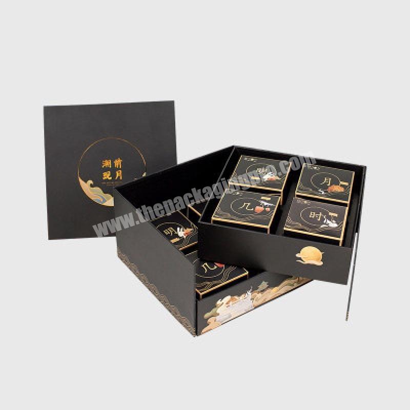 The Best China packing food box premium gift box square moon cake tray with best quality
