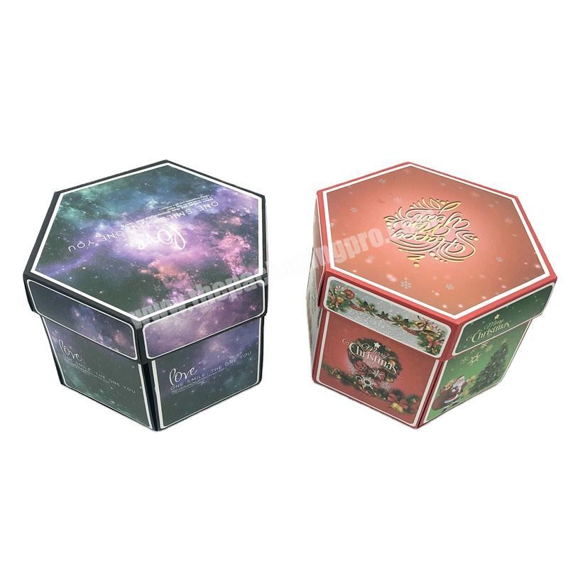 The best Christmas gift hexagon explosion box
