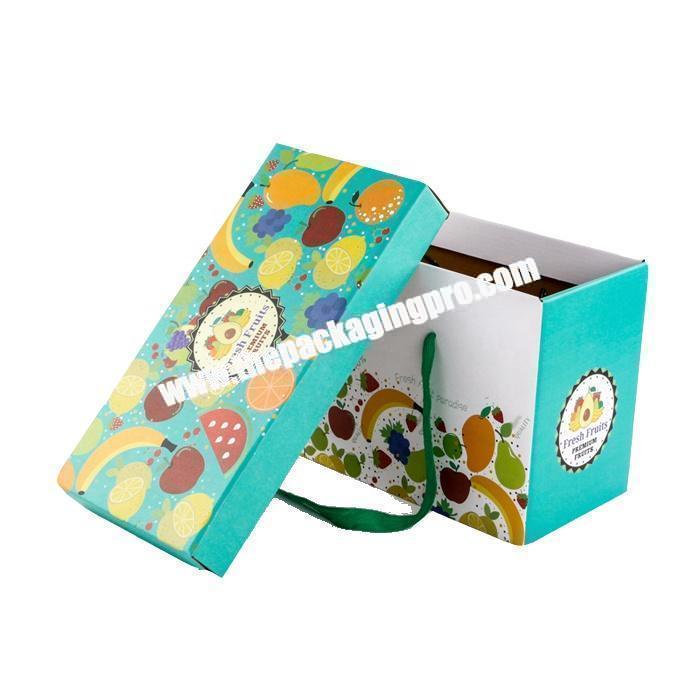 The custom corrugated paper packaging fruit box for watermelon