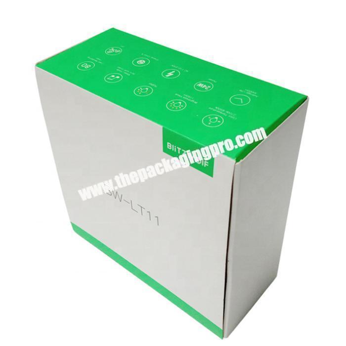 Three different sizes paper corrugated led light packing box with custom printing