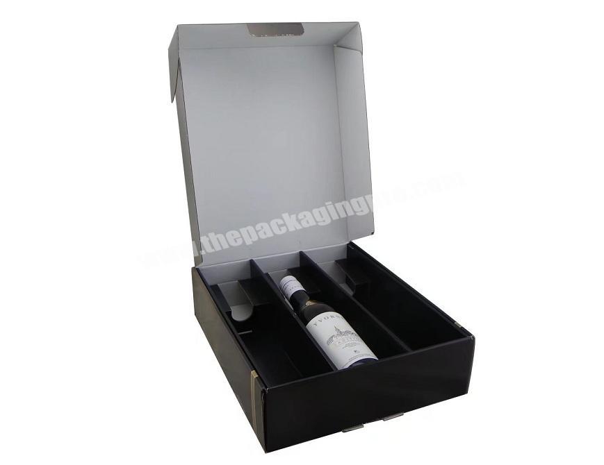 Three Wine Bottles Corrugated Packaging Box