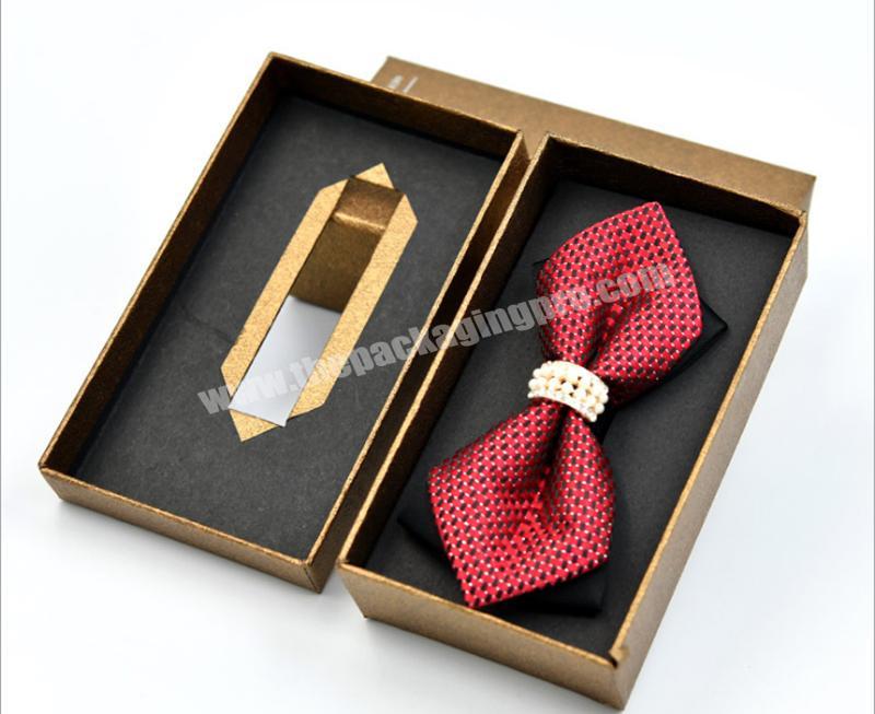 Tie and tie gift box gift box tiandi square brown gift box top and bottom cover can be customized