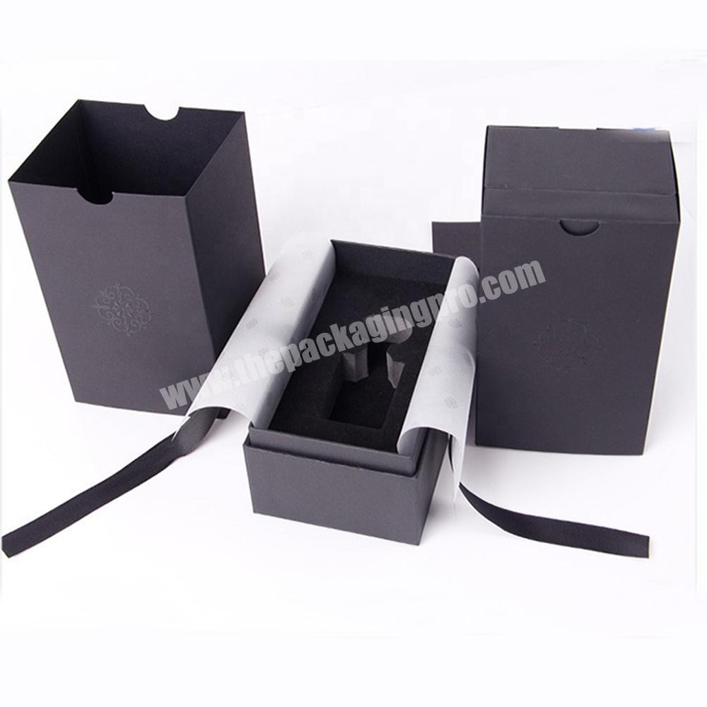 Top and bottom 2 pieces perfume bottle cardboard rigid gift box