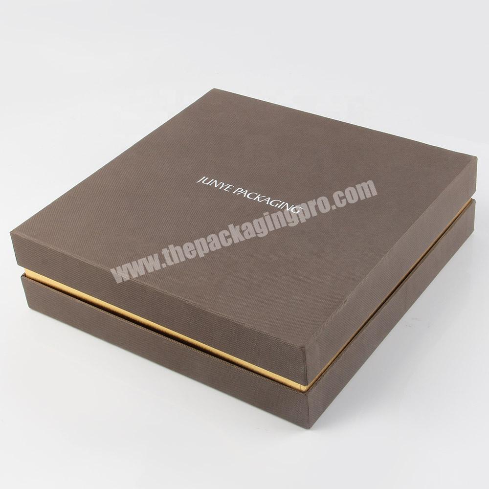 Top and bottom luxury gift packaging paper box with neck
