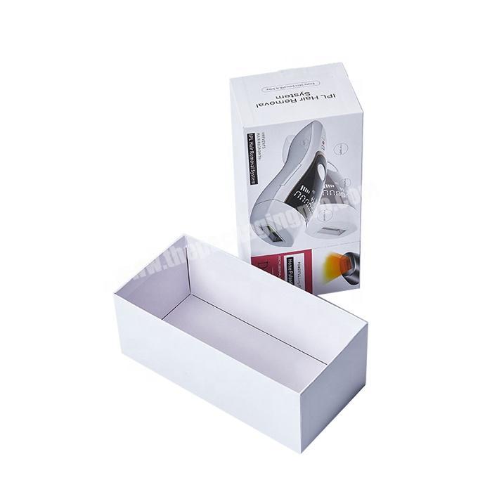 Top and bottom paper packaging gift box for skin care massager