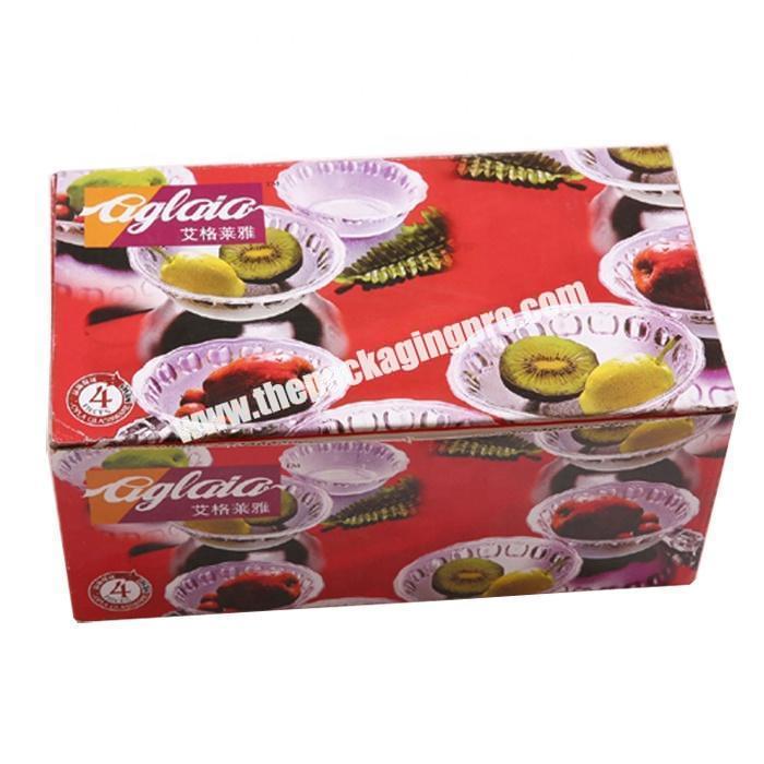 Top design corrugated paper packaging bowl box shipping packing box