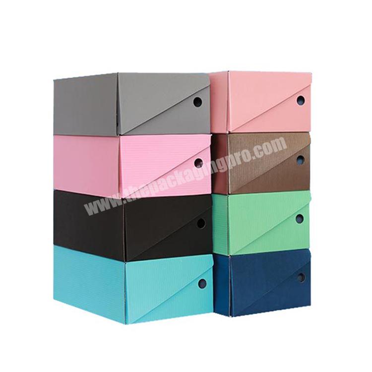 Top Manufacturers Custom Offset Printing Cardboard Corrugated Paper Colorful Shoe Garment Packaging Box