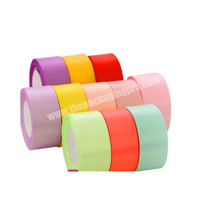 Top Quality 3mm-100mm Solid Color  Nylon Satin Ribbon
