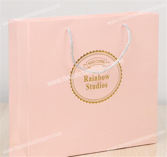 Top quality beautiful custom printing recycle shopping paper bag with handle