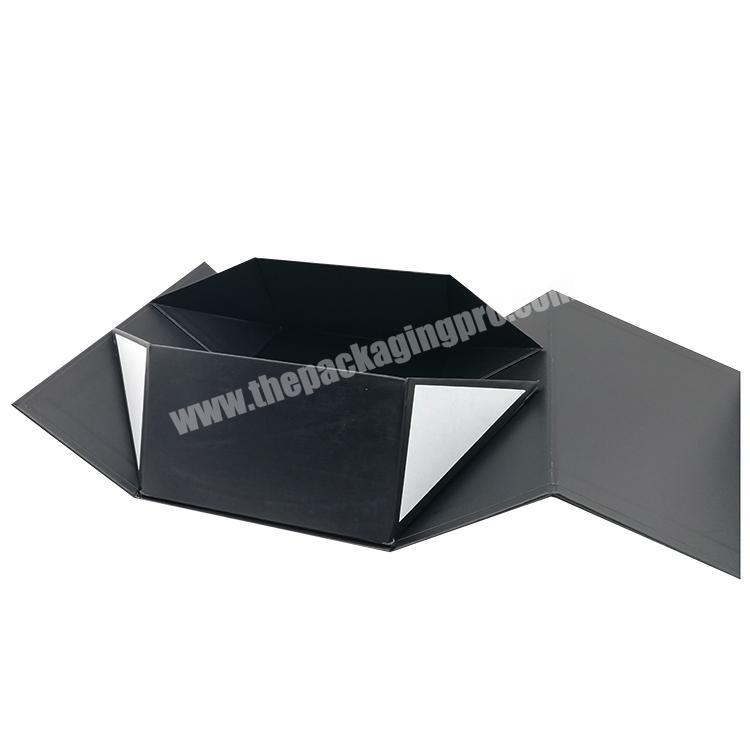 Top Quality Custom Logo Custom Eco Friendly Foldable Black Small Bridesmaid Wedding Paper Cardboard Cosmetic Gift Packaging Box