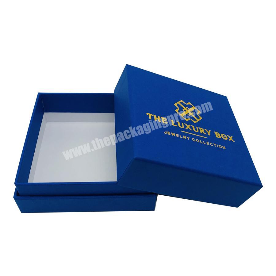 top quality hot sale blue jewelry packaging box